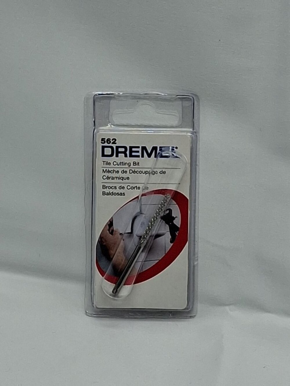 Dremel 1/8 in. Rotary Tool Steel Tile Cutting Bit for Ceramic Tile, 562